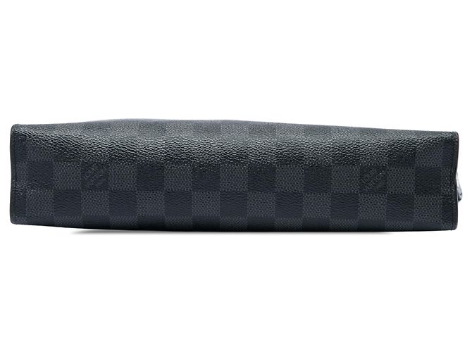 Louis Vuitton Black Damier Graphite Pochette Voyage MM Schwarz - Ansicht 3