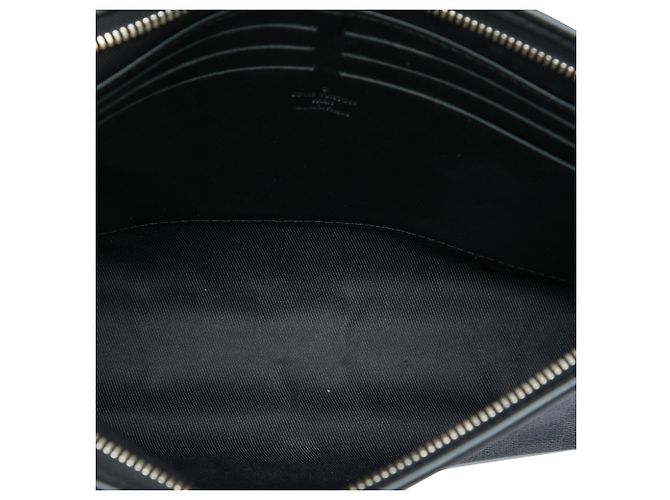 Louis Vuitton Black Damier Graphite Pochette Voyage MM Schwarz - Ansicht 4