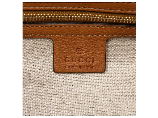 Gucci Marrakech Schultertasche aus beigem GG Canvas - Ansicht 5