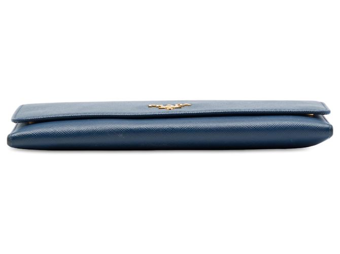 Carteira com Corrente Prada Blue Saffiano Azul - vista 3