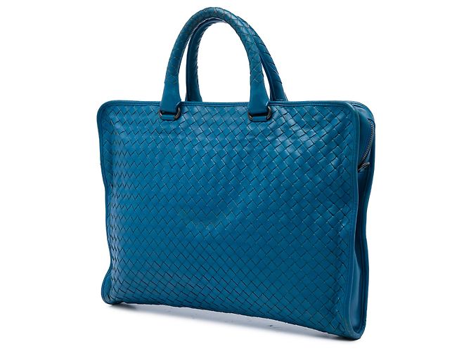 Borsetta Bottega Veneta Blue Nappa Intrecciato - vista 2