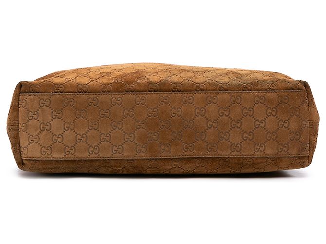 Gucci Brown Large GG Suede Horsebit Beatrix Hobo Braun - Ansicht 3