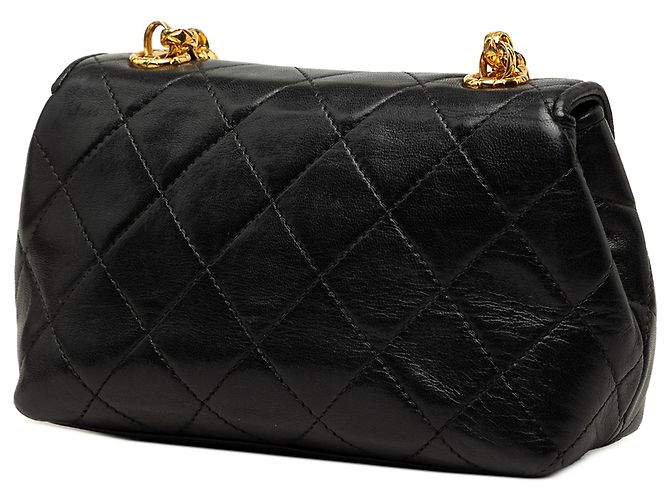 Chanel Black Quilted Lambskin Clover CC Bijoux Chain Flap Schwarz - Ansicht 2