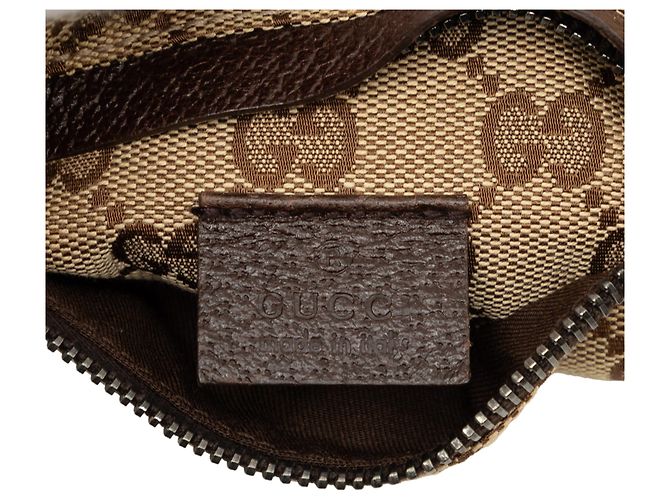 Bolso cinturón Gucci de lona GG beige con doble bolsillo - vista 5