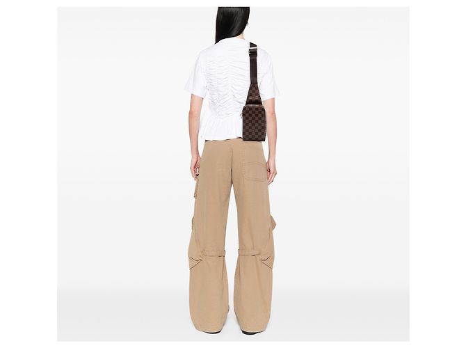 Louis Vuitton Brown Damier Ebene Geronimos Castaño - vista 6
