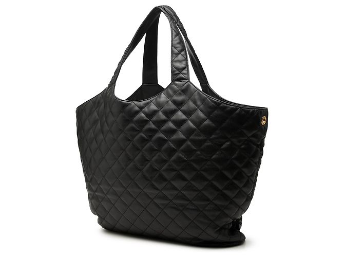 Autre Marque Saint Laurent Icare Shopping Tote aus gestepptem Lammleder in Schwarz Maxi - Ansicht 2
