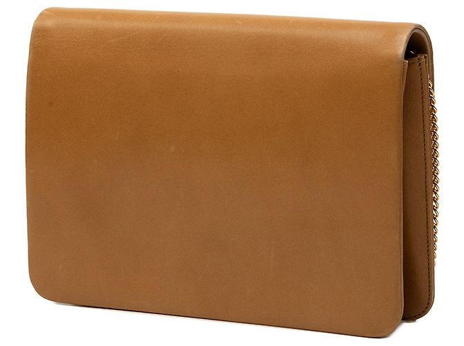 Autre Marque Borsa a tracolla Dior in pelle marrone con catena - vista 2