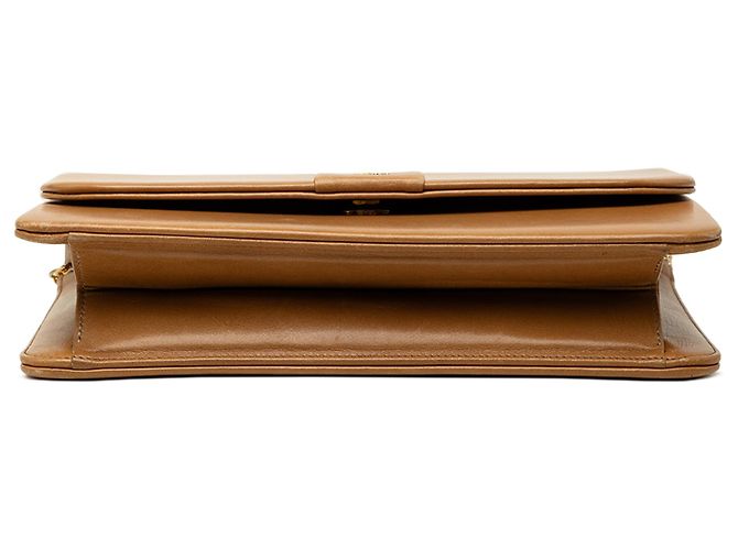 Autre Marque Borsa a tracolla Dior in pelle marrone con catena - vista 3