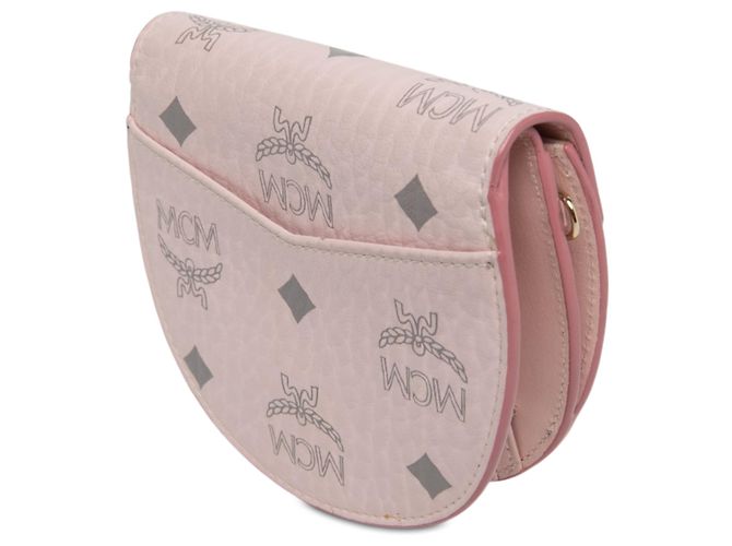 MCM Pink Mini Visetos Coated Canvas Patricia Crossbody - Ansicht 2