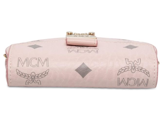 MCM Pink Mini Visetos Coated Canvas Patricia Crossbody - Ansicht 3
