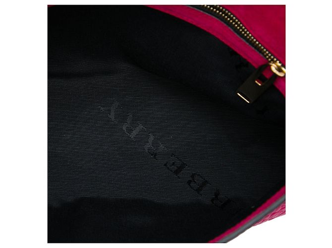 Burberry Pink Medium Grained Calfskin Mildenhall Crossbody Rosa - vista 4