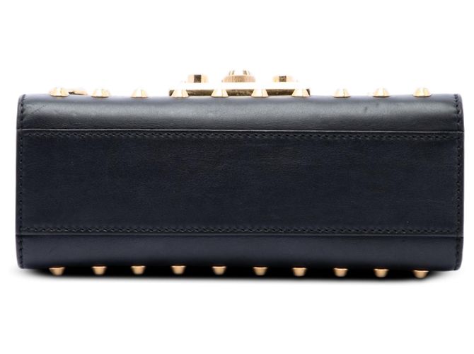 Padlock Gucci Borsa Crossbody in Pelle Nera Small con Perle e Chiusura a Lucchetto Nero - vista 3
