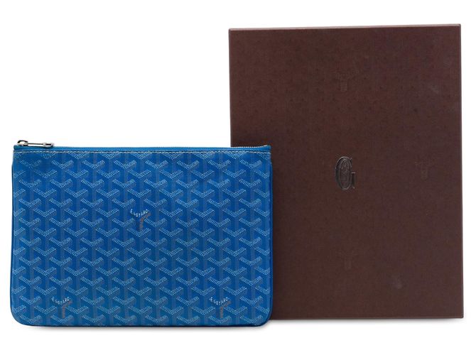 Goyard Blue Goyardine Senat MM Azul - vista 7