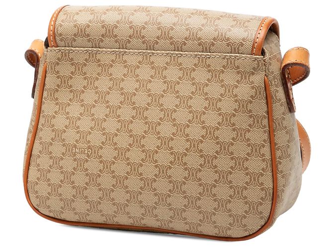 Céline Sac bandoulière Celine Beige Macadam Coated Canvas - vue 2