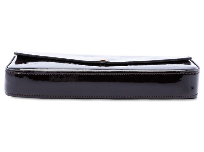 Louis Vuitton Purple Monogram Vernis Pochette Felicie Porpora - vista 3