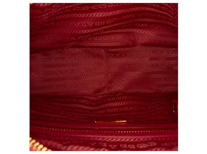 Borsa Camera Prada in Saffiano rosa con doppia zip - vista 4