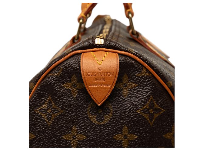 Louis Vuitton Brown Monogram Speedy 35 Marrone - vista 5