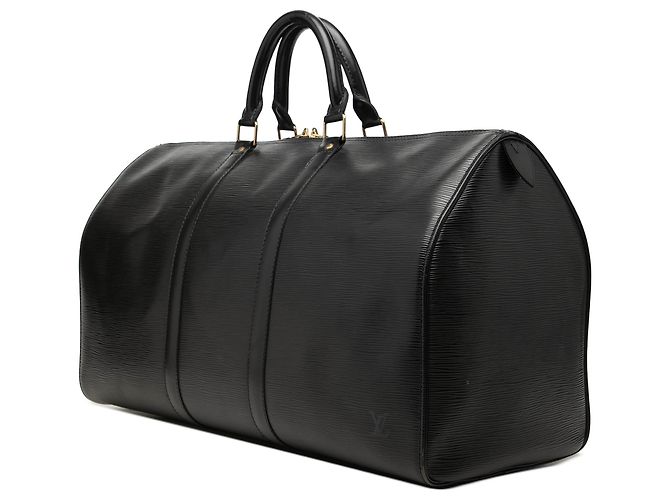 Louis Vuitton Black Epi Keepall 50 Noir - vue 2