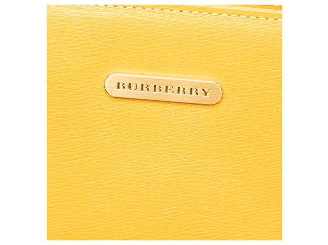 Borsa a mano Burberry in pelle gialla Giallo Senape - vista 5
