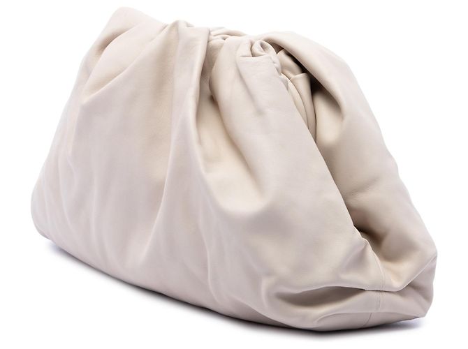 Bottega Veneta The Pouch in nappa bianca Bianco - vista 2