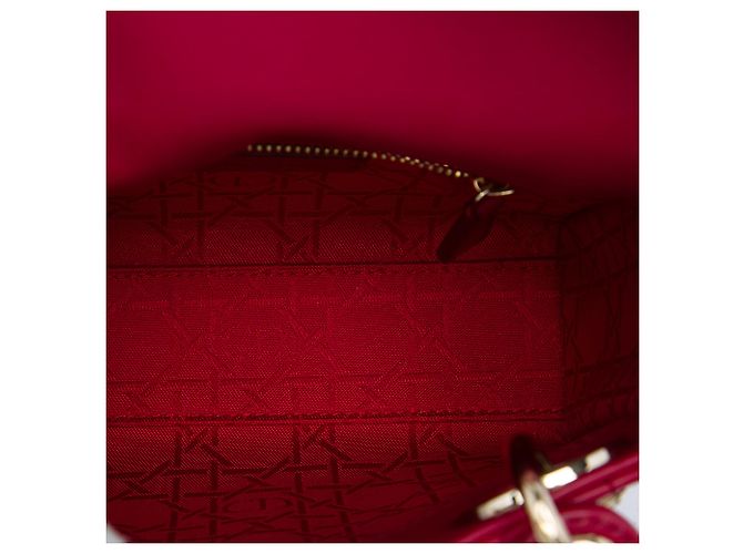 Autre Marque Dior Pink Mini Lambskin Cannage Lady Dior Rosa - vista 4