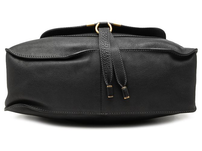 Chloé Marcie Satchel aus Leder in Schwarz, Medium - Ansicht 3