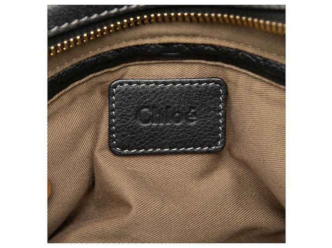 Chloé Marcie Satchel aus Leder in Schwarz, Medium - Ansicht 5