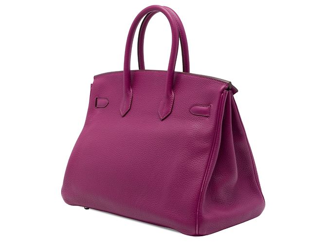 Hermès Purple Togo Birkin Retourne 35 Púrpura - vista 2