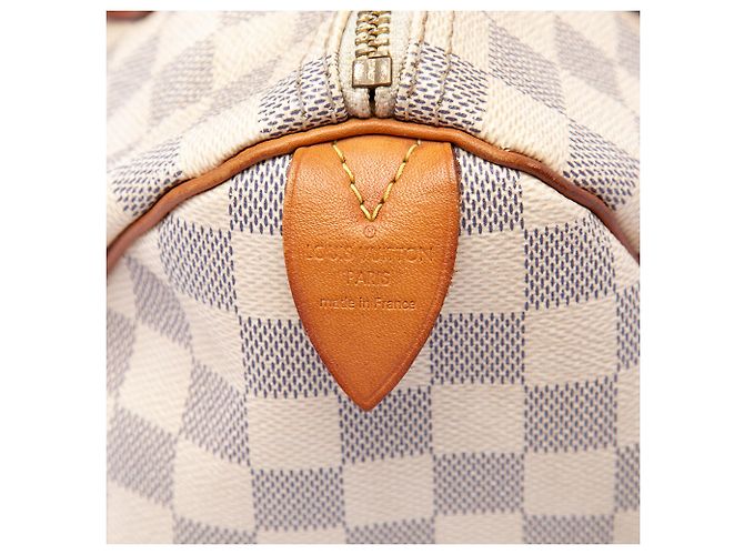 Louis Vuitton White Damier Azur Speedy 30 Branco - vista 5