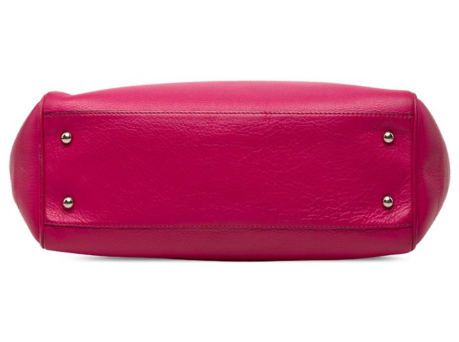Tote Heritage in pelle rosa LOEWE - vista 3