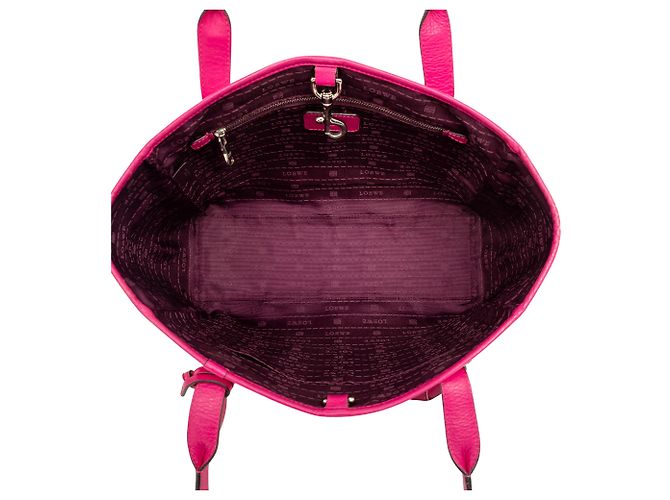 Tote Heritage in pelle rosa LOEWE - vista 4