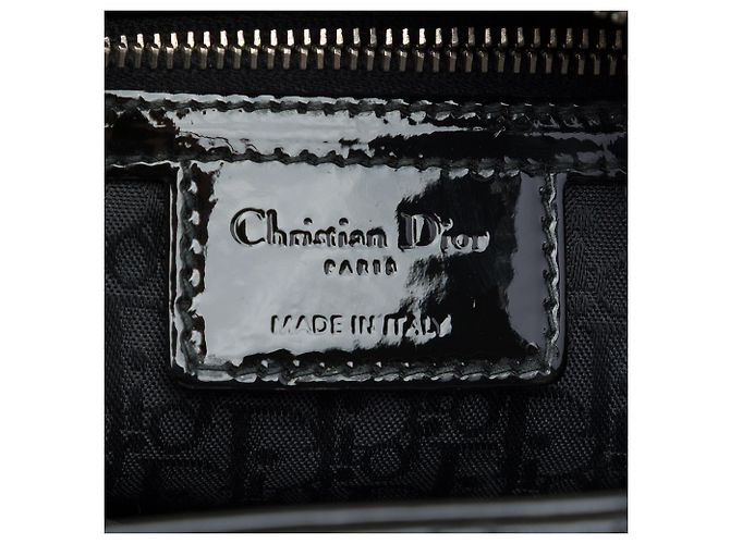 Autre Marque Dior Black Medium Patent Cannage Lady Dior Nero - vista 5
