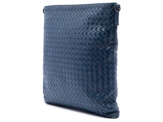 Bottega Veneta Borsa a tracolla VN in Nappa Intrecciato blu - vista 2