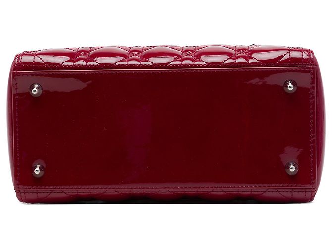 Autre Marque Dior Red Medium Patent Cannage Lady Dior Roja Burdeos - vista 3