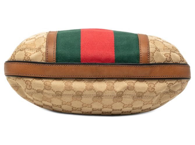 Borsa Hobo Rania in tela GG beige Gucci - vista 3