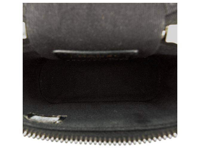 Chanel Mini Vanity Case em couro Caviar preto com pega e estojo de cuidados - Ansicht 4