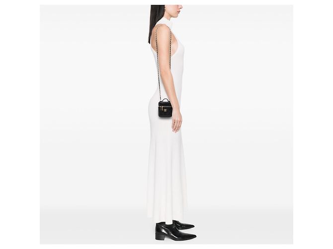 Chanel Mini Vanity Case em couro Caviar preto com pega e estojo de cuidados - Ansicht 6