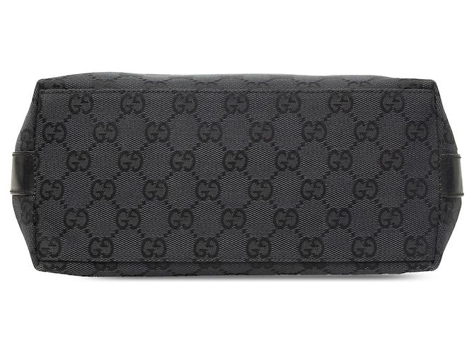 Gucci Schultertasche aus schwarzem GG Canvas - Ansicht 3