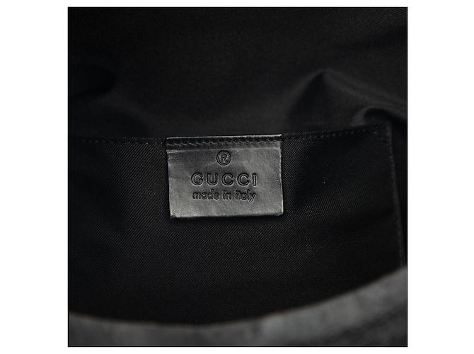 Gucci Schultertasche aus schwarzem GG Canvas - Ansicht 5