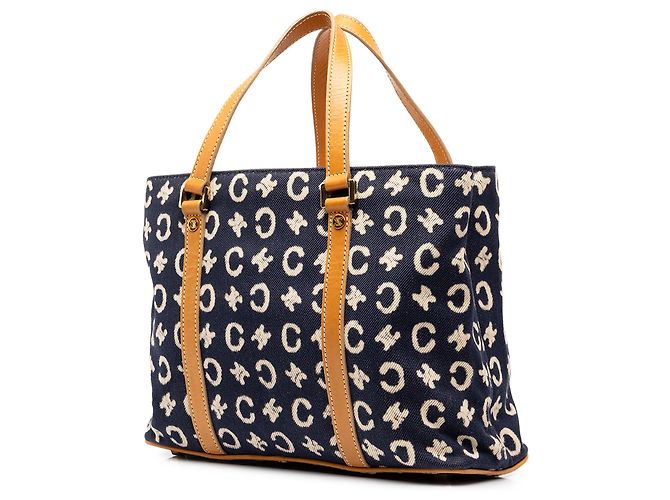 Céline Borsa Celine Blue C Macadam Denim Blu navy - vista 2