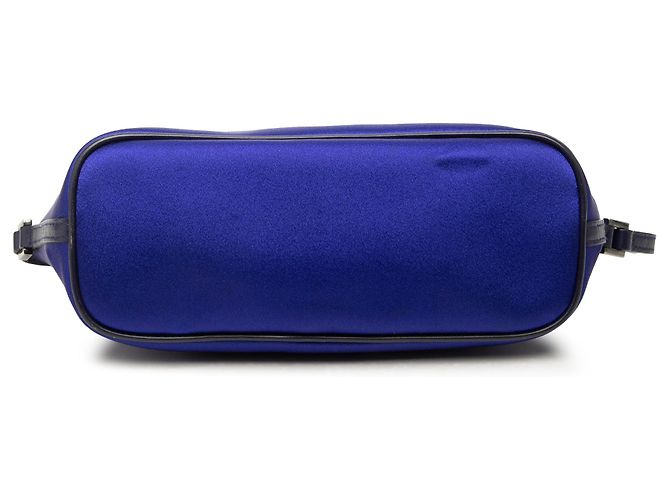 Gucci Blue Satin Boat Blau - Ansicht 3