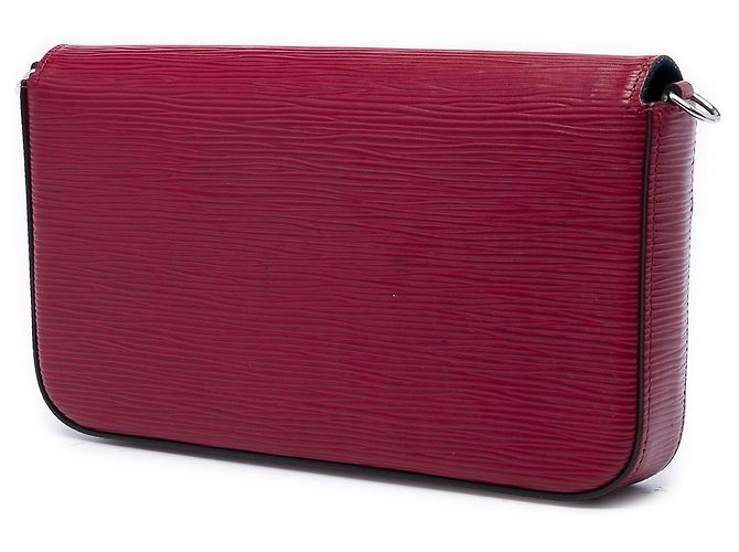 Louis Vuitton Red Epi Pochette Felicie Rosso Bordò - vista 2