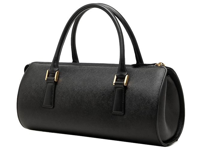 Borsa Boston Burberry in pelle nera Nero - vista 2