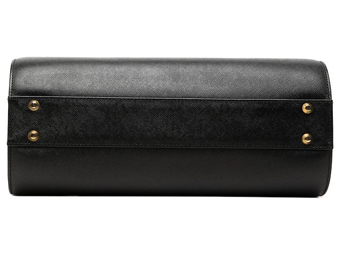 Borsa Boston Burberry in pelle nera Nero - vista 3