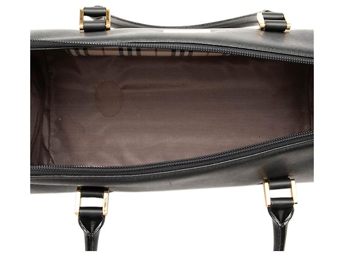 Borsa Boston Burberry in pelle nera Nero - vista 4