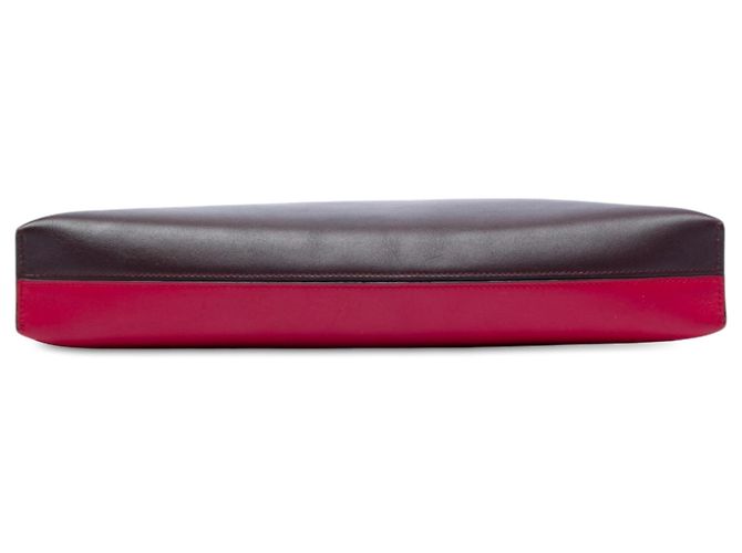 Pouch T Anagram in pelle bicolore rossa LOEWE Rosso Bordò - vista 3