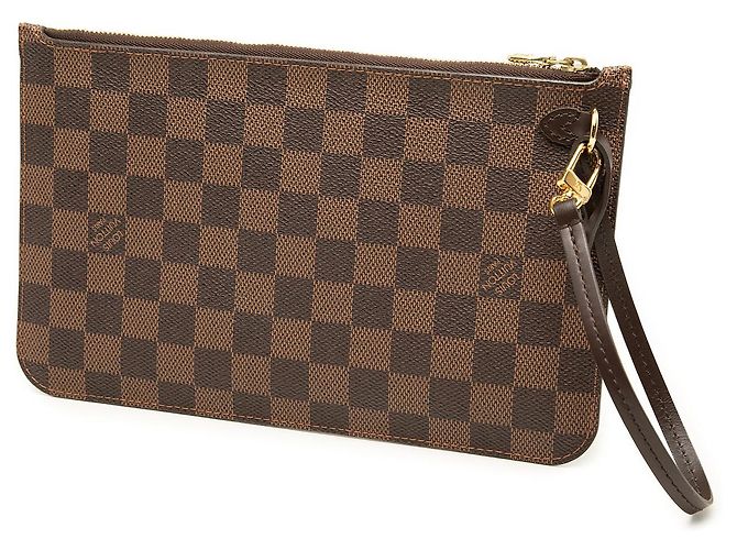Louis Vuitton Brown Damier Ebene Neverfull MM Pouch Braun - Ansicht 2