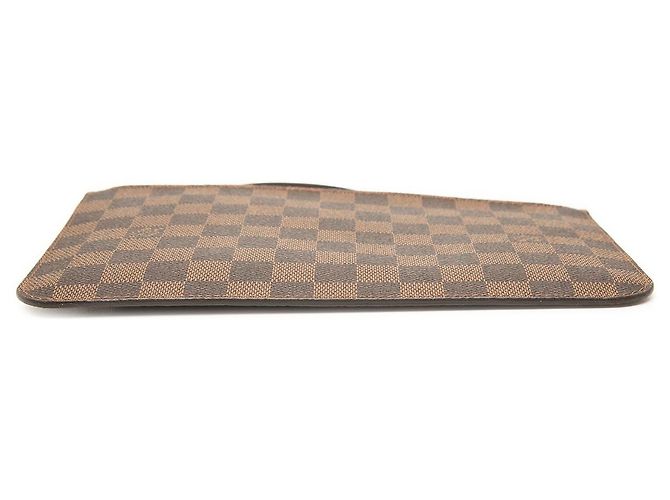 Louis Vuitton Brown Damier Ebene Neverfull MM Pouch Braun - Ansicht 3