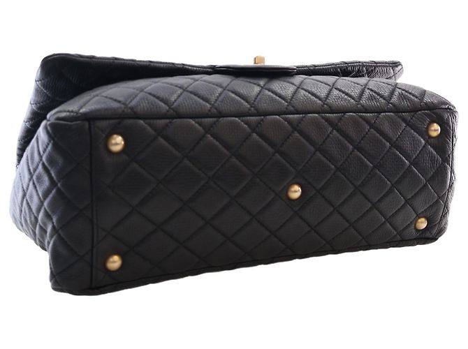 Chanel Black XXL Quilted Calfskin Travel Flap Nero - vista 11