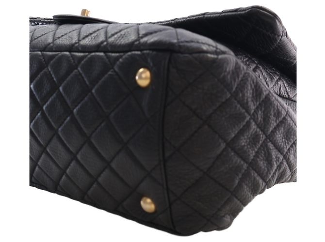 Chanel Black XXL Quilted Calfskin Travel Flap Nero - vista 14
